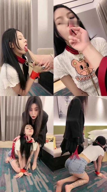 【反差楠熙】女神变母狗-捆绑手/舔鞋舔脚/口球塞嘴/胯下辱