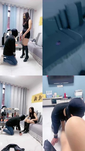 【伊兮夫妻】长靴S-虐废绿帽老公-提档耳光/胯下辱/臭脚捂脸