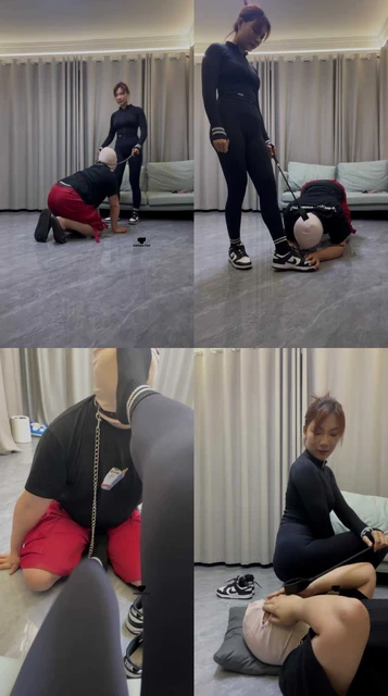 【素人挖掘机】健身女神S-鞭打/骑马转胯/踩踏/棉袜气味辱