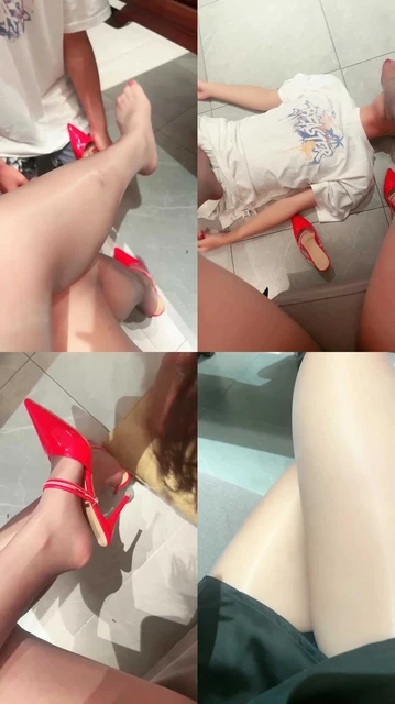 【丝丝】黑丝高跟玩虐小奶狗