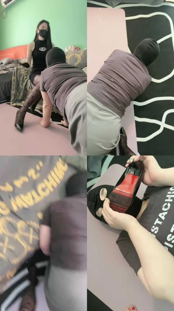 【柒柒学姐】鞭打开发丰腴学妹当狗/掐脖窒息/闻舔高跟黑丝脚