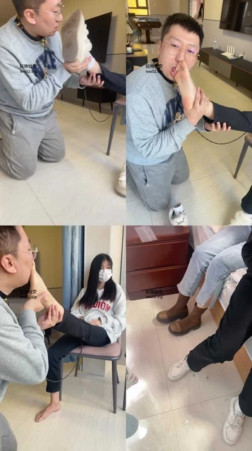 【精神小妹】班主任放假舔学生的脏鞋臭袜