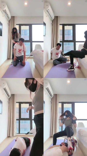 【不期而遇】帆布鞋白袜女主强制踢打