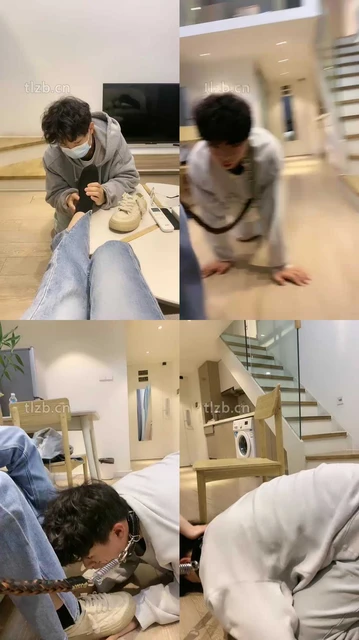 【酒鸽】运动后原味鞋袜辱/吃黑棉袜/转胯