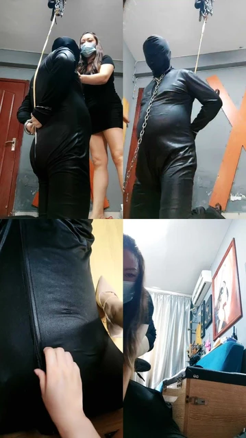 【东营天香百合】手铐吊绑/掐乳/高跟踩踏/坐脸窒息