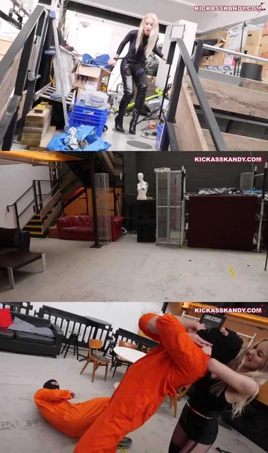 【欧美女王】kak绝美女王长靴美腿踢杀一个工厂，不留活口