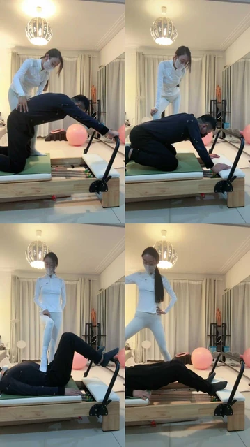 【苒溪】普拉提女教练白袜踩虐【双视角版】