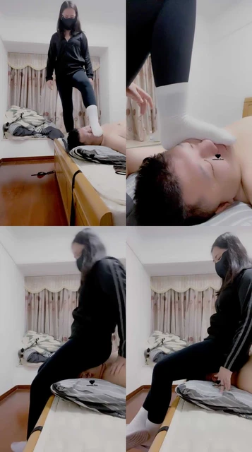 【雪菲老师】原味白袜-夜跑后臭屁坐脸