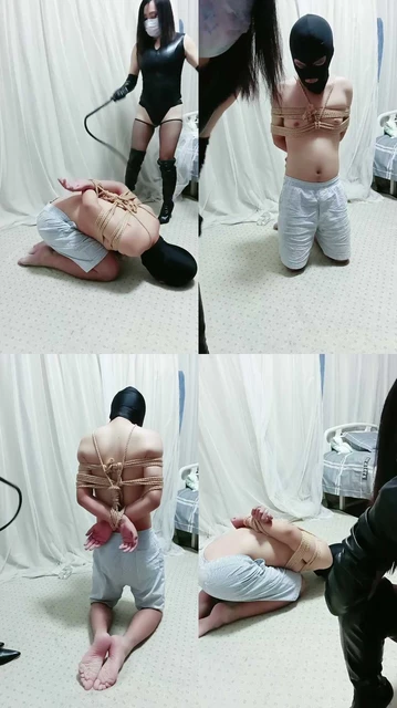 【冰炫】五花大绑/鞭打/耳光/长靴高跟踩