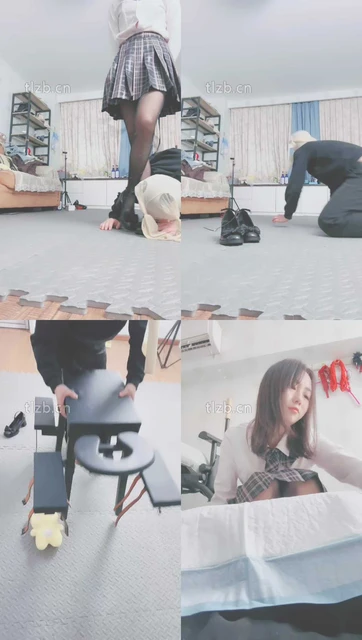 【果儿】JK小姐姐虐-犬化狗爬/舔皮鞋黑丝/鞭打