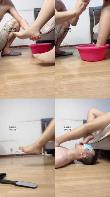 【桃桃樱】裸足狂舔/伺候主人沐足