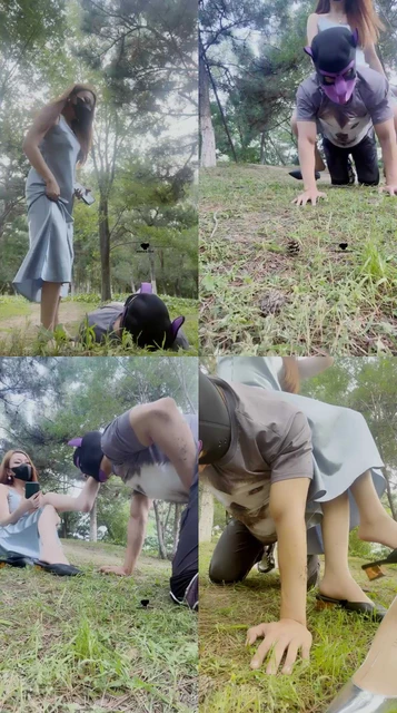 【魔鬼天使】户外虐跟踪狂-坐脸窒息/碾压踩/骑马【双视角版】