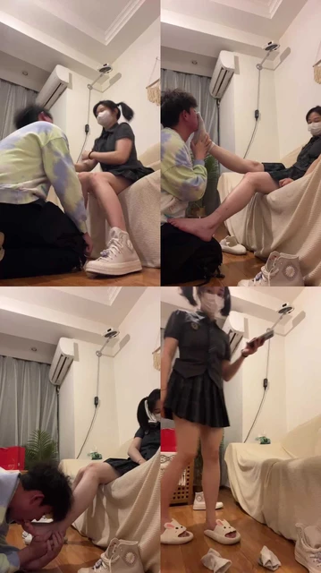 【强抚】萝莉主帆布鞋白袜-脚抽耳光/闻超臭袜子/胯下辱