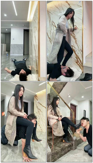 【麋鹿银儿】新素人系列3踩头脸提档耳光坐头骑马