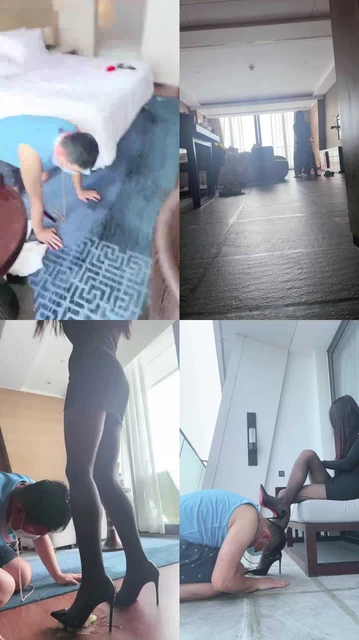 【嗯哼】御姐三亚遛狗骑马/高跟踩喂食