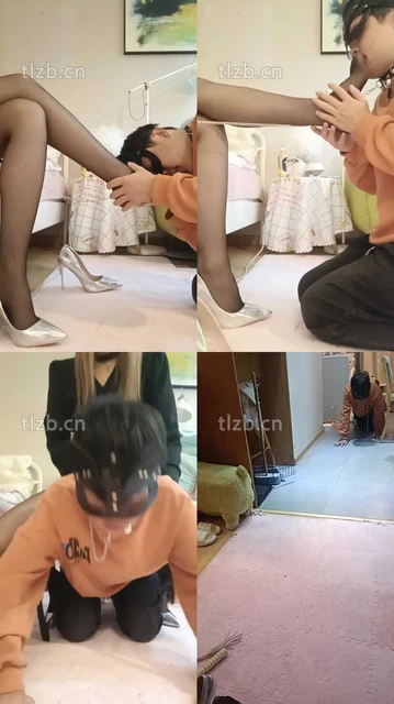 【温妤】黑丝高跟踩脚垫/骑马