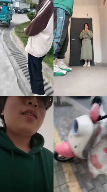 【素人挖掘机】路边开发斯文小姐姐-小白鞋白袜踩