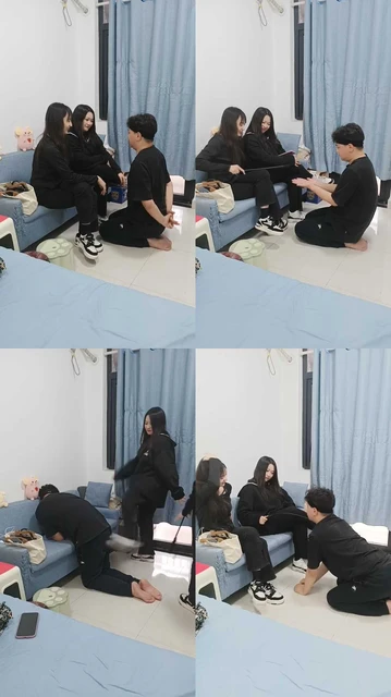 【绝美双主】学生双S耳光抽狗