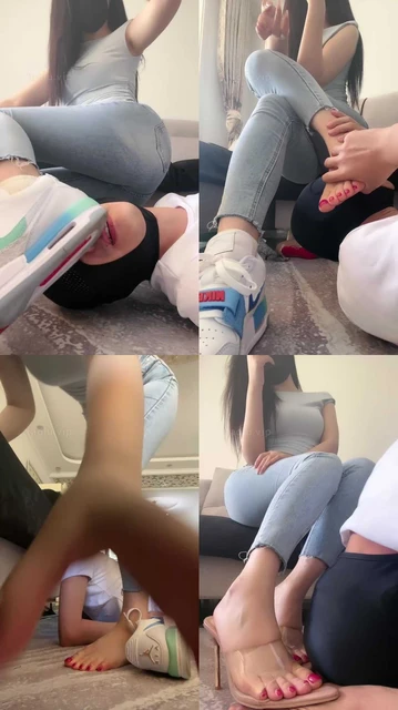 【小x大王】臀部诱惑/运动鞋白袜气味辱