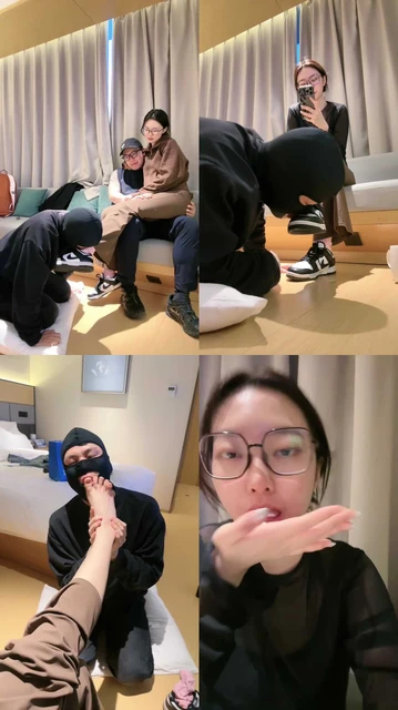 【jenn】情侣虐绿帽-数据线鞭打/跪舔脏鞋臭袜/转胯骑马/赏赐圣水