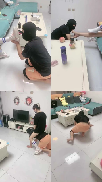 【蜜糖情侣】暴虐粉丝-舔闻脏运动鞋白袜/吐口水/鞭打耳光/转胯