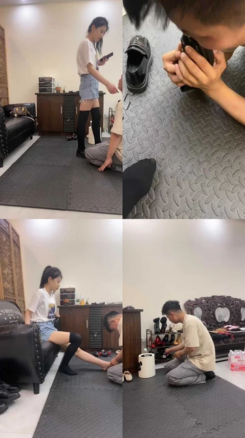 【琳嘉】性感女神皮鞋过膝袜-重度耳光连环抽