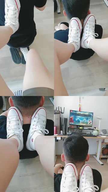 【陌初大人】帆布鞋白袜踩哥哥