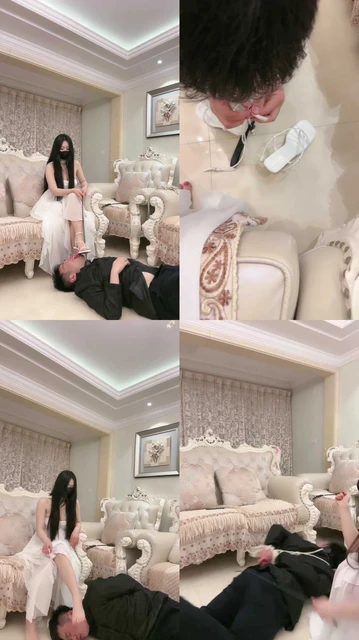 【桃幼幼】白富美反绑家奴虐打