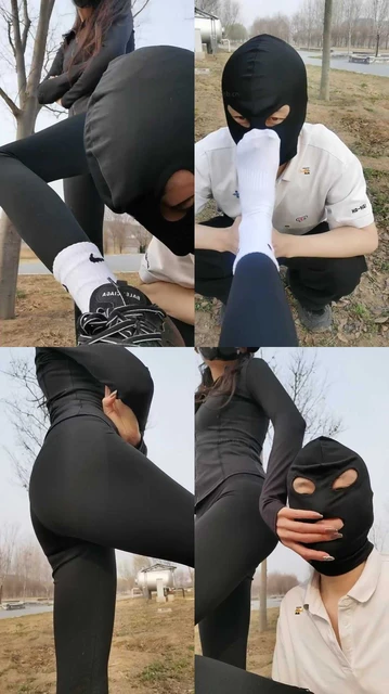 【皮皮】户外-跑步后运动鞋白袜辱