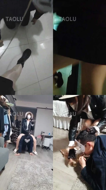 【乐爷】深夜楼道遛狗吃圣水丝袜