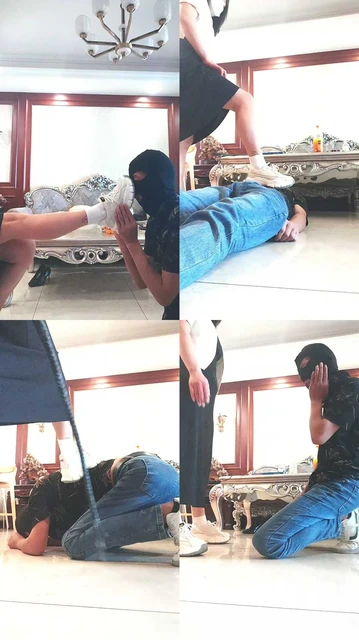 【颜值S】小白鞋白袜踩虐/抽耳光/喂口水/鞭打【双视角版】