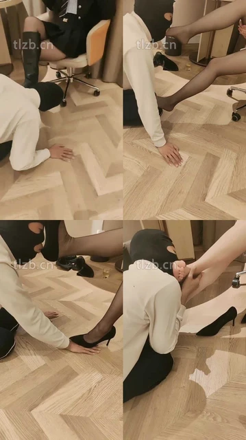 【青岛00后S】清理黑丝靴子-男主强制深喉-狂舔黑丝脚