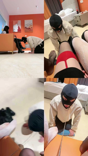 【妈咪酱】绿帽狗做姐妹花的脚下奴