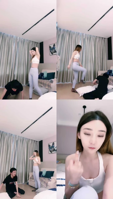 【领主老大】健身女教练-重度暴力踢踹