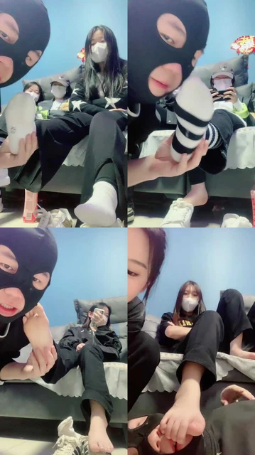 【精神小妹】6S素人学生主-原味白袜裸足气味羞辱/狂舔