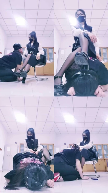 【Alice】办公室调母畜-耳光抽/物化坐垫/舔脏鞋