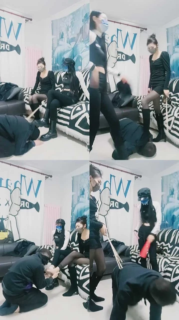 【文文文】双S-藤条鞭打/长靴踩虐/sp/骑狗背闻棉袜【双视角版】