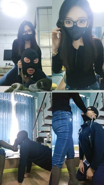 【夏娃】长靴踩虐/强制闻臭袜/骑马骑脖/掐乳喂口水