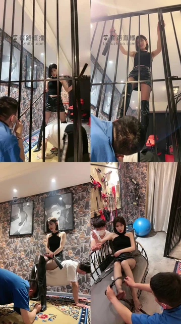 【简一】御姐SM主题酒店调双狗