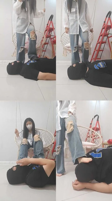 【吴迪】素人学生主-皮鞋白袜踩地毯