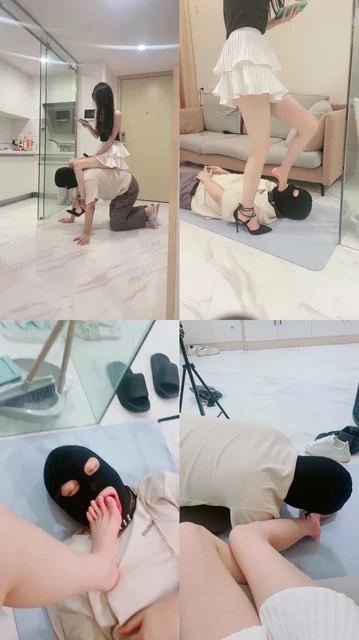 【Rina】长腿御姐裸足脏鞋底辱家奴