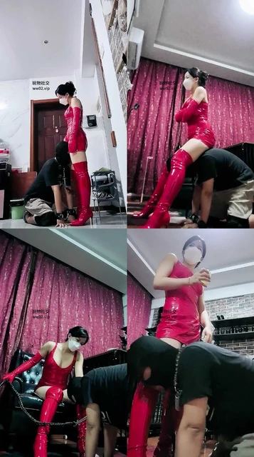 【冷颜】手铐捆绑狗链遛狗/吐口水/赏赐圣水