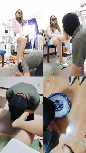 【平凡】虐绿帽狗-骑马/高跟踩/鞭打/鞋跟插嘴/内裤套头/跪舔圣水