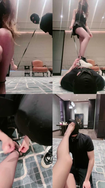 【美美子】长腿车模重度提档/运动鞋高跟踩踏