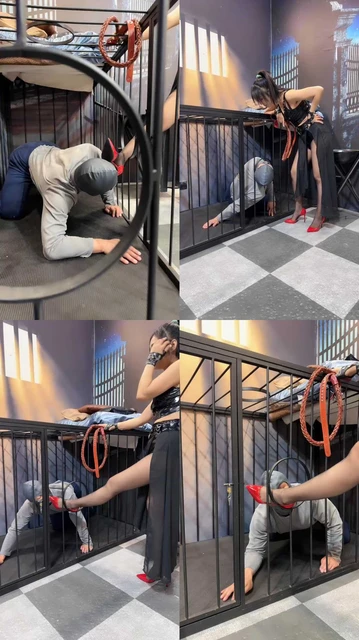 【红焱】彻底犬化-狗笼圈养-舔高跟黑丝/踩踏喂食【完整版】