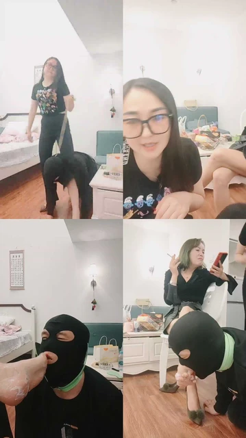 【香香小公举】和素人表姐玩狗-鞭打/脚喂食酸奶