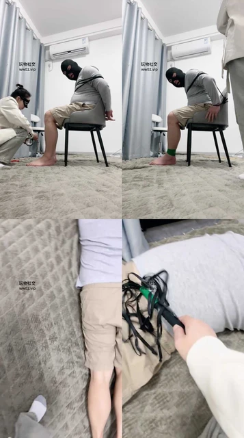 【姗姗】捆绑戒尺虐打/白袜脚踩