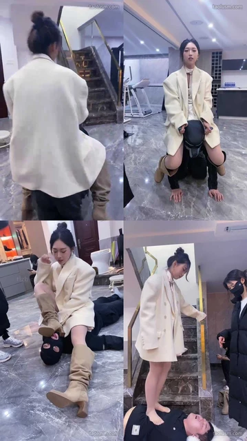 【麋鹿银儿】双S-骑马骑脖驯化/碾压狗爪/掐乳/窒息/全体重跳踩