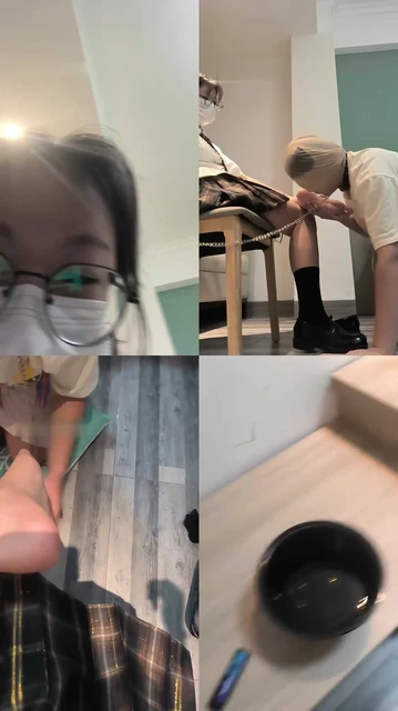 【元宵S】学院风S-闻黑袜/夹乳/滴蜡/含袜子