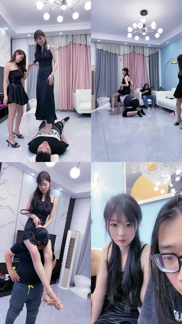 【麋鹿银儿】腿绞/双S高跟全体重踩/骑马爬行